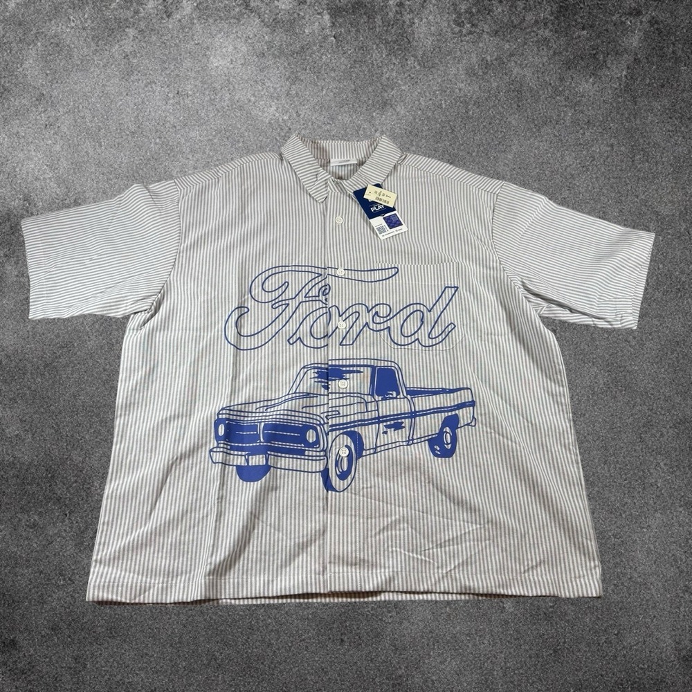 Ford Motor Company Shirt Large NWT‎ Officially Licensed Product Blue 100% Cotton